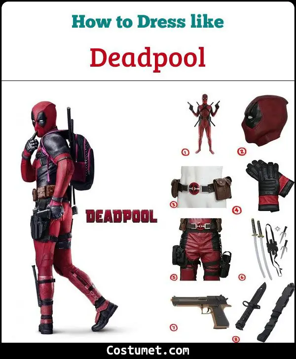 Deadpool Costume for Cosplay & Halloween