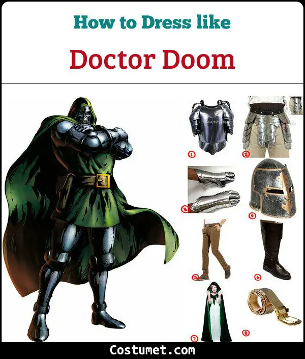 Doctor Doom Costume for Cosplay & Halloween
