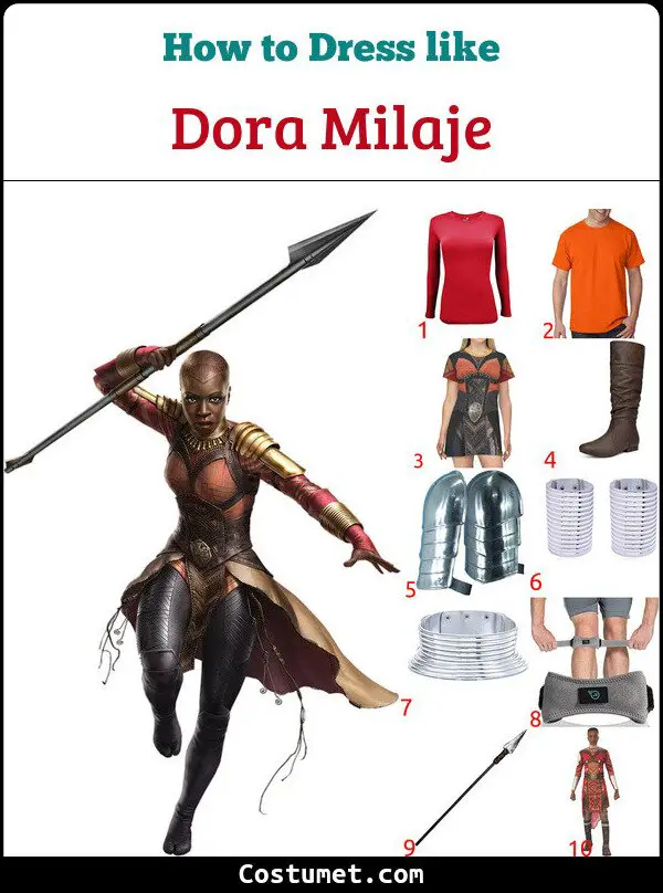 Dora Milaje Costume for Cosplay & Halloween