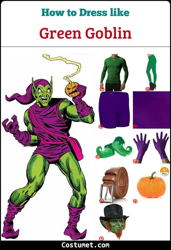 Green Goblin Costume for Cosplay & Halloween