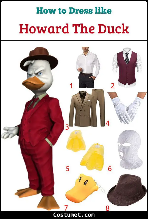 Howard The Duck Costume for Cosplay & Halloween