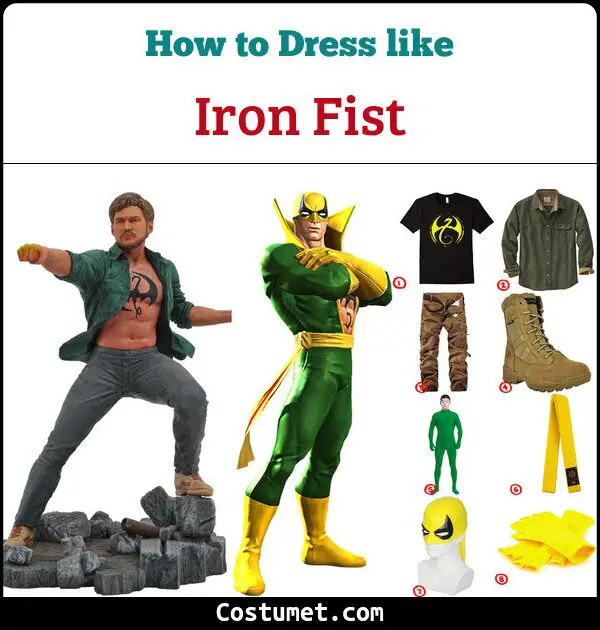 Iron Fist Costume for Cosplay & Halloween