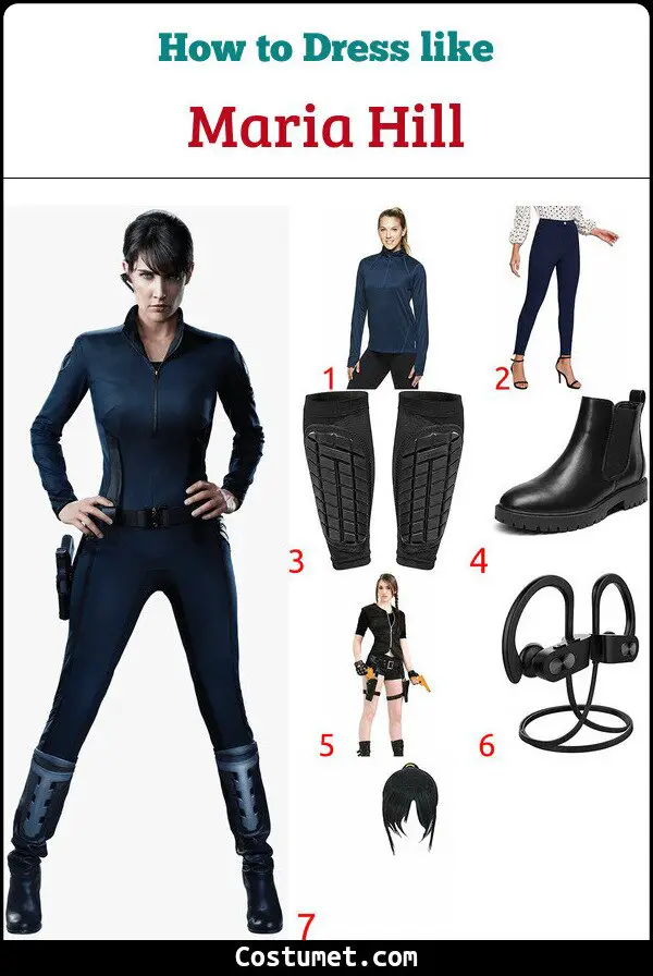 Maria Hill Costume for Cosplay & Halloween