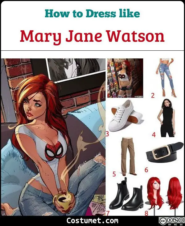Mary Jane Watson Costume for Cosplay & Halloween. 