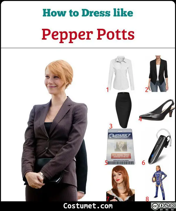 Pepper Potts Costume for Cosplay & Halloween