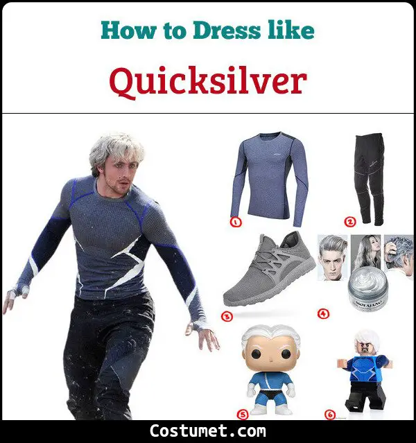 Quicksilver Costume for Cosplay & Halloween