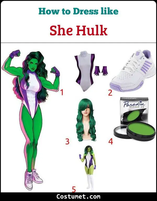 She Hulk Costume for Cosplay & Halloween