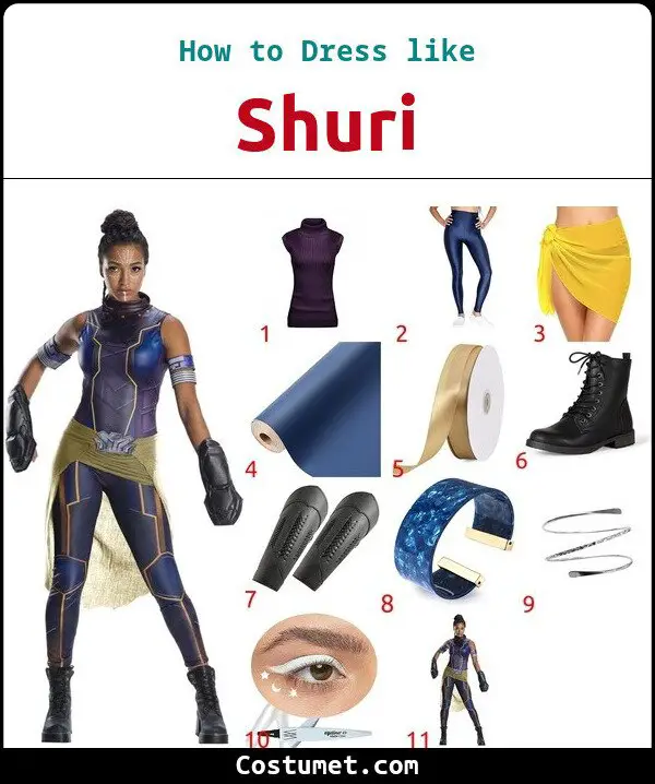 Shuri Costume for Cosplay & Halloween