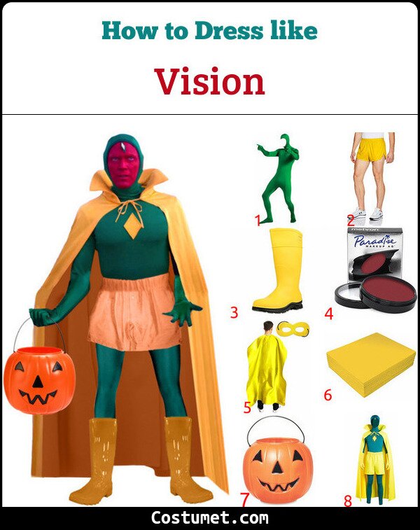 Vision Costume for Cosplay & Halloween