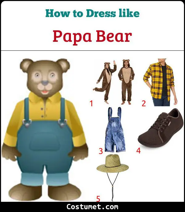 Papa Bear Costume for Cosplay & Halloween