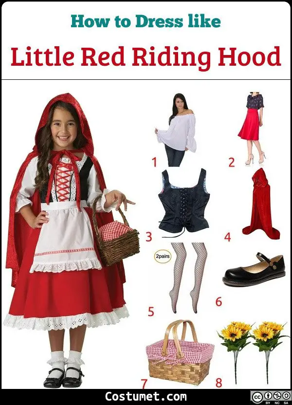 Little Red Riding Hood Costume for Cosplay & Halloween