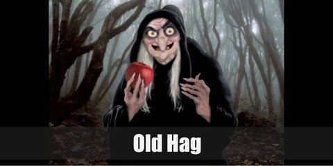 Rock the old hag costume by wearing a cloak, black dress, and an ugly mask. Wear a white wig, too.