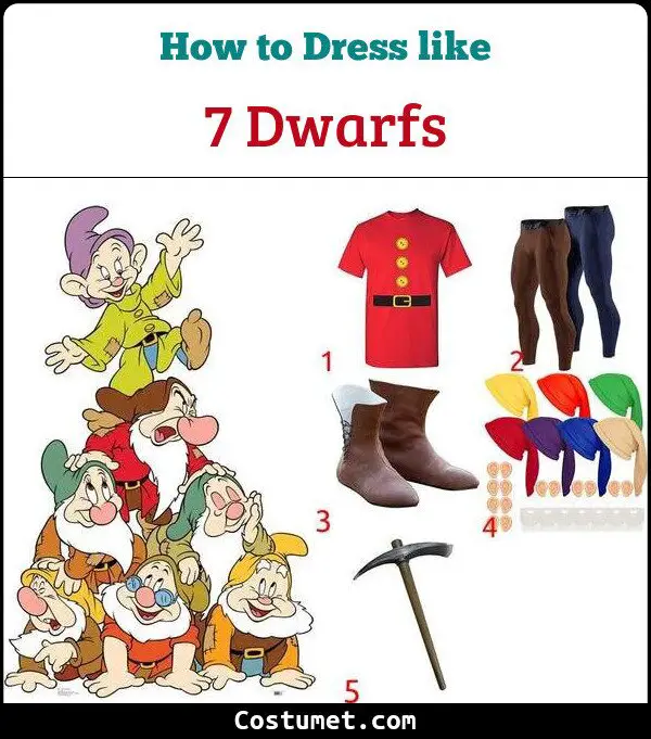 7 Dwarfs Costume for Cosplay & Halloween