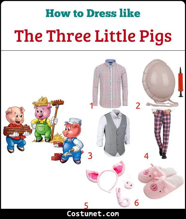 The Three Little Pigs Costume for Cosplay & Halloween