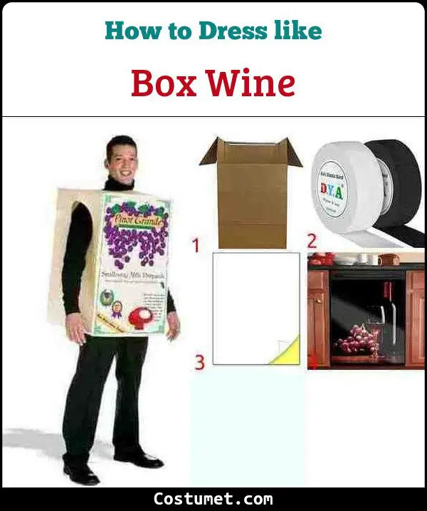 Box Wine Costume for Cosplay & Halloween