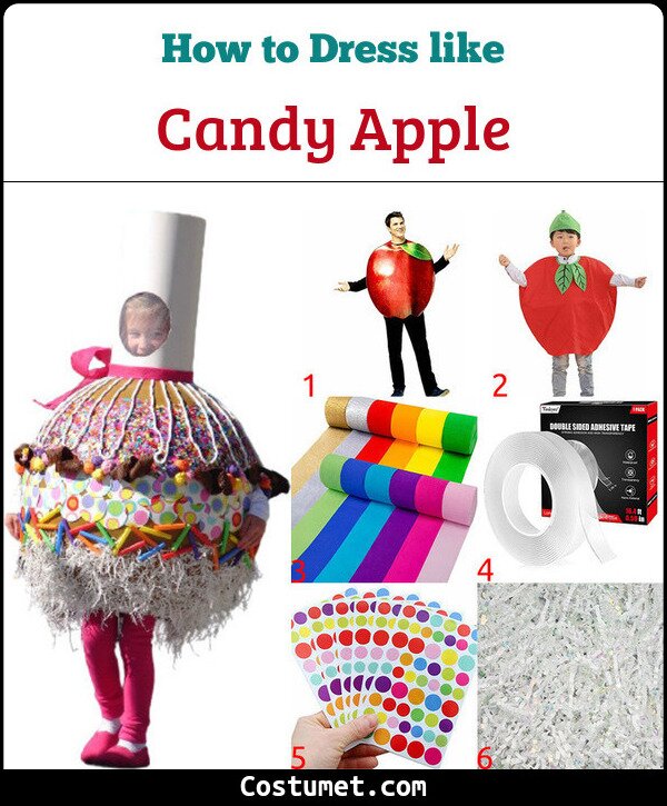Candy Apple Costume for Cosplay & Halloween
