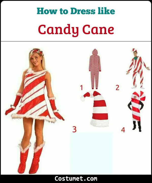 Candy Cane Costume for Cosplay & Halloween