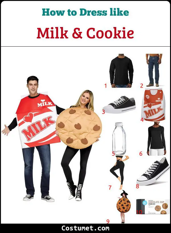 Milk & Cookie Costume for Cosplay & Halloween