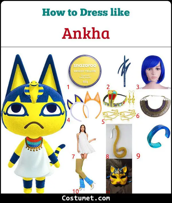 Ankha Costume for Cosplay & Halloween