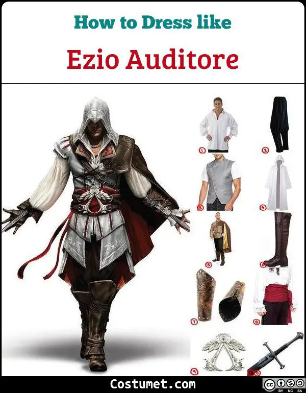 Ezio Auditore Costume for Cosplay & Halloween
