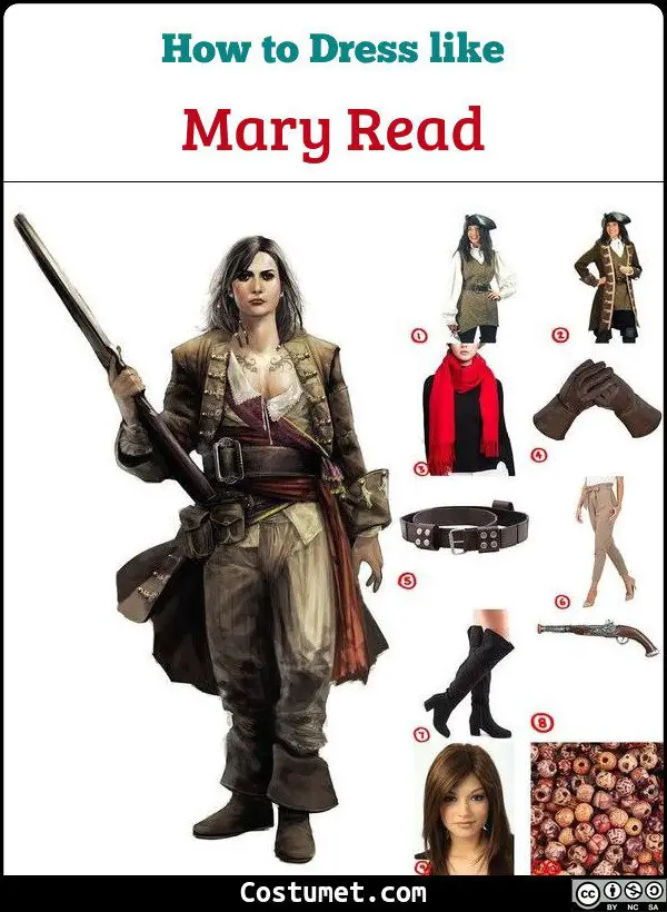 Mary Read Costume for Cosplay & Halloween