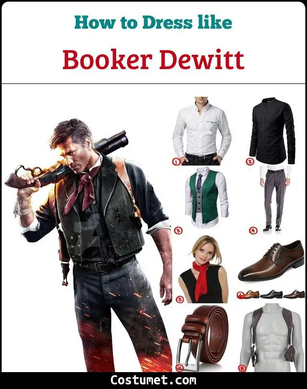 Booker Dewitt Costume for Cosplay & Halloween