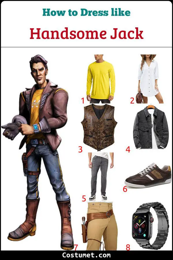 Handsome Jack Costume for Cosplay & Halloween