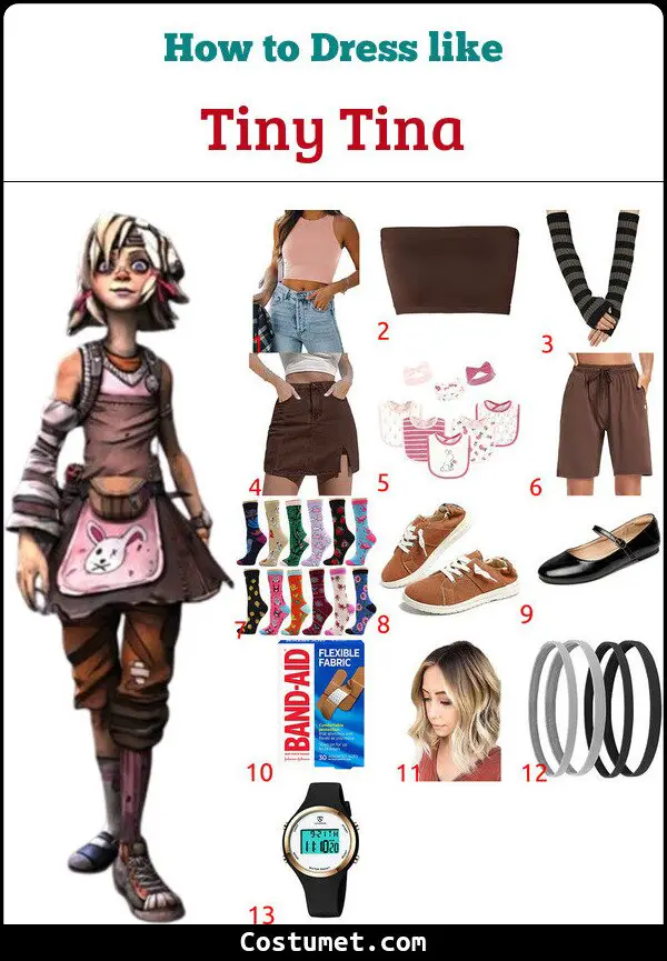 Tiny Tina Costume for Cosplay & Halloween