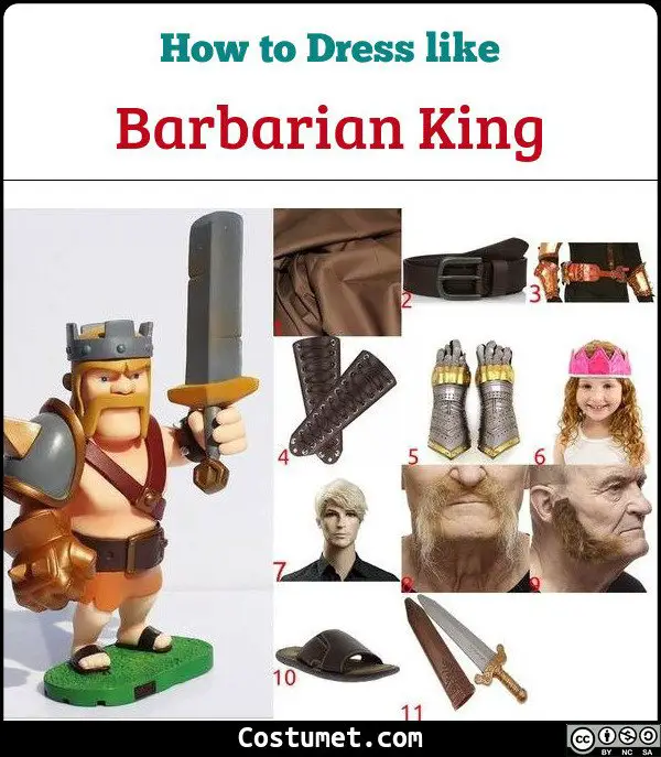 Barbarian King Costume for Cosplay & Halloween