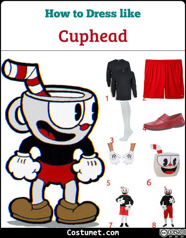 Cuphead Costume for Cosplay & Halloween