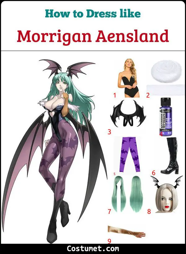 Morrigan Aensland Costume for Cosplay & Halloween