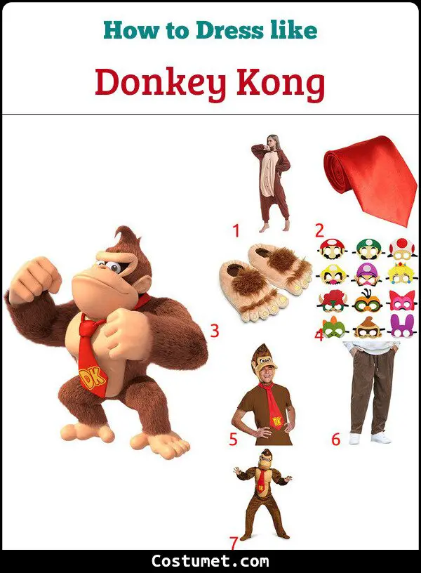 Donkey Kong Costume for Cosplay & Halloween