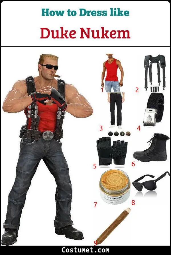 Duke Nukem Costume for Cosplay & Halloween