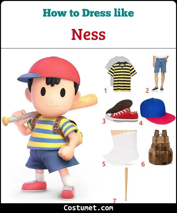 Ness Costume for Cosplay & Halloween