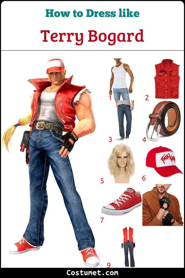 Terry Bogard Costume for Cosplay & Halloween