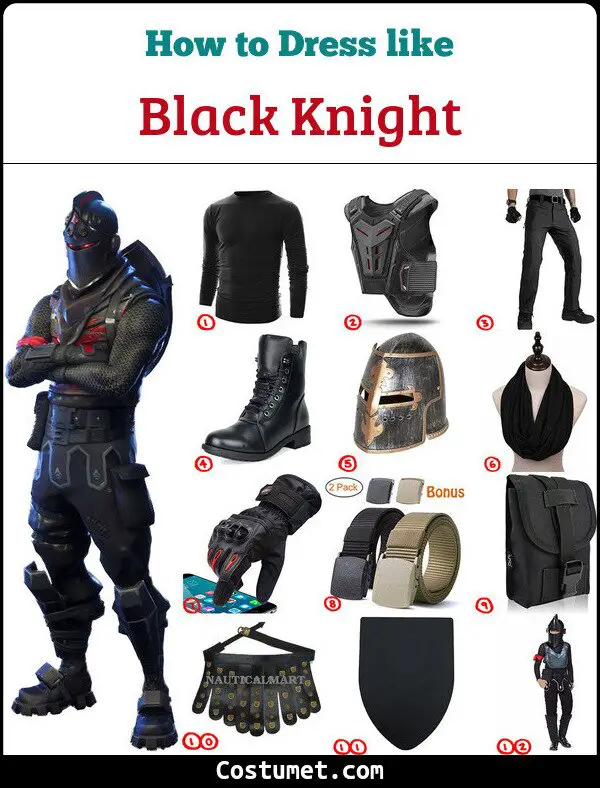 Black Knight Costume for Cosplay & Halloween