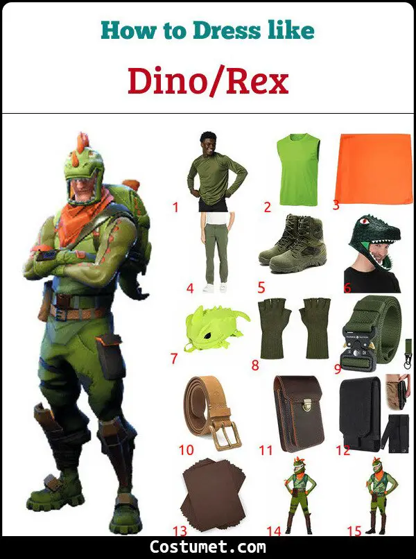 Dino/Rex Costume for Cosplay & Halloween
