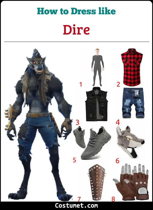 Dire Costume for Cosplay & Halloween