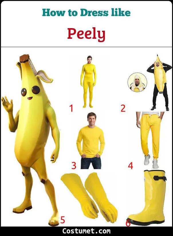 Peely Costume for Cosplay & Halloween