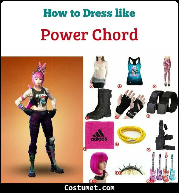 Power Chord Costume for Cosplay & Halloween