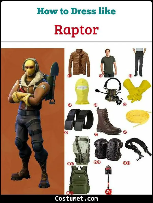 Raptor Costume for Cosplay & Halloween