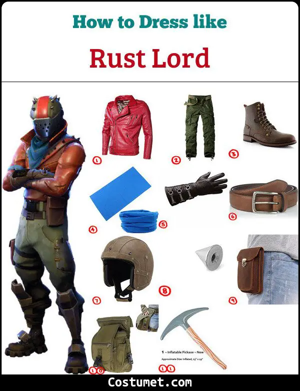 Rust Lord Costume for Cosplay & Halloween