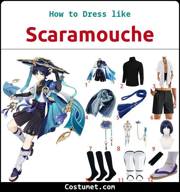 Scaramouche Costume for Cosplay & Halloween
