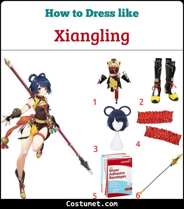 Xiangling Costume for Cosplay & Halloween