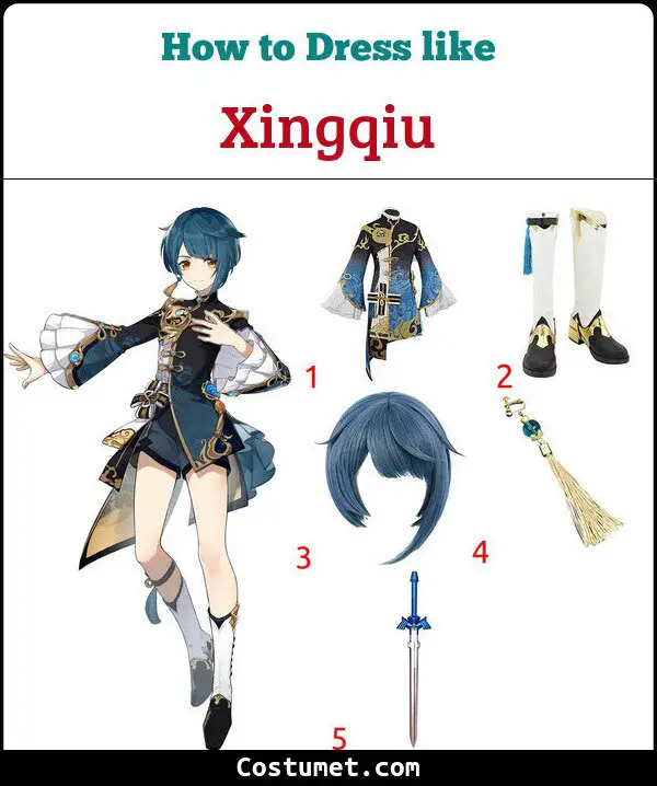 Xingqiu Costume for Cosplay & Halloween