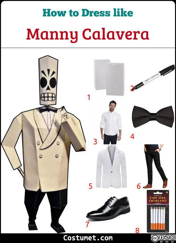 Grim Fandango Costume for Cosplay & Halloween