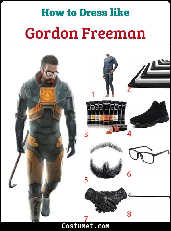 Gordon Freeman Costume for Cosplay & Halloween