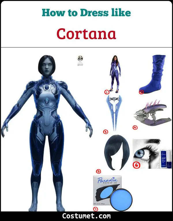 Cortana Costume for Cosplay & Halloween