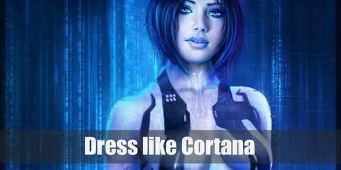 Cortana’s blue bodysuit is not a complicated or accessory driven look, but thrives on simplicity and sleekness.