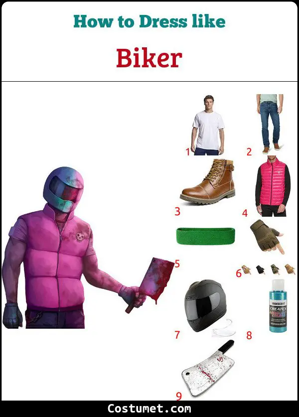 Biker Costume for Cosplay & Halloween